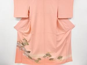 道長取りに扇・花古典柄　訪問着